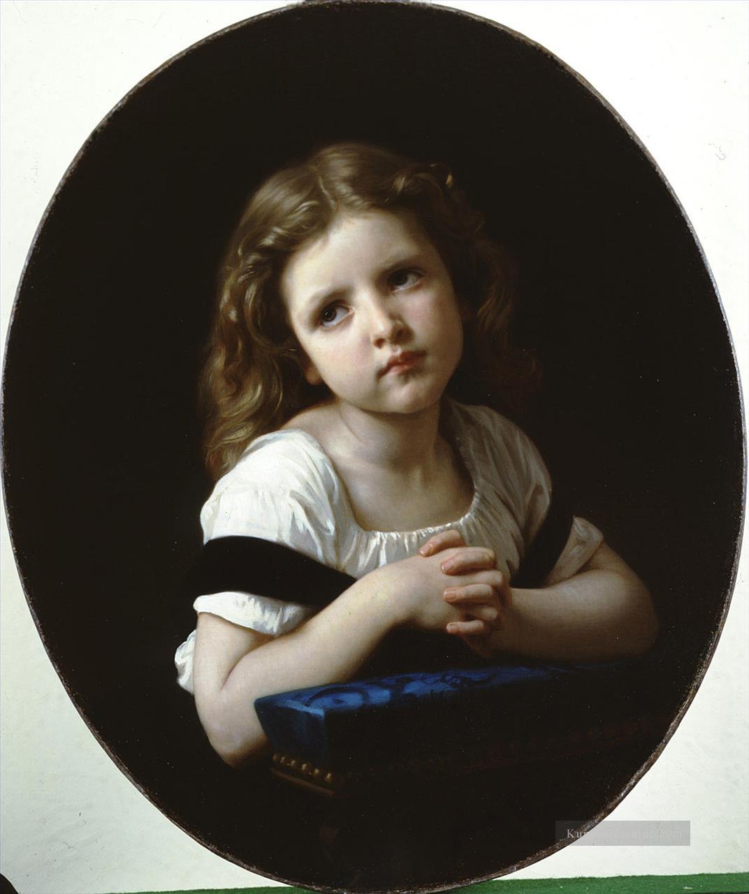 La priere Realismus William Adolphe Bouguereau Ölgemälde